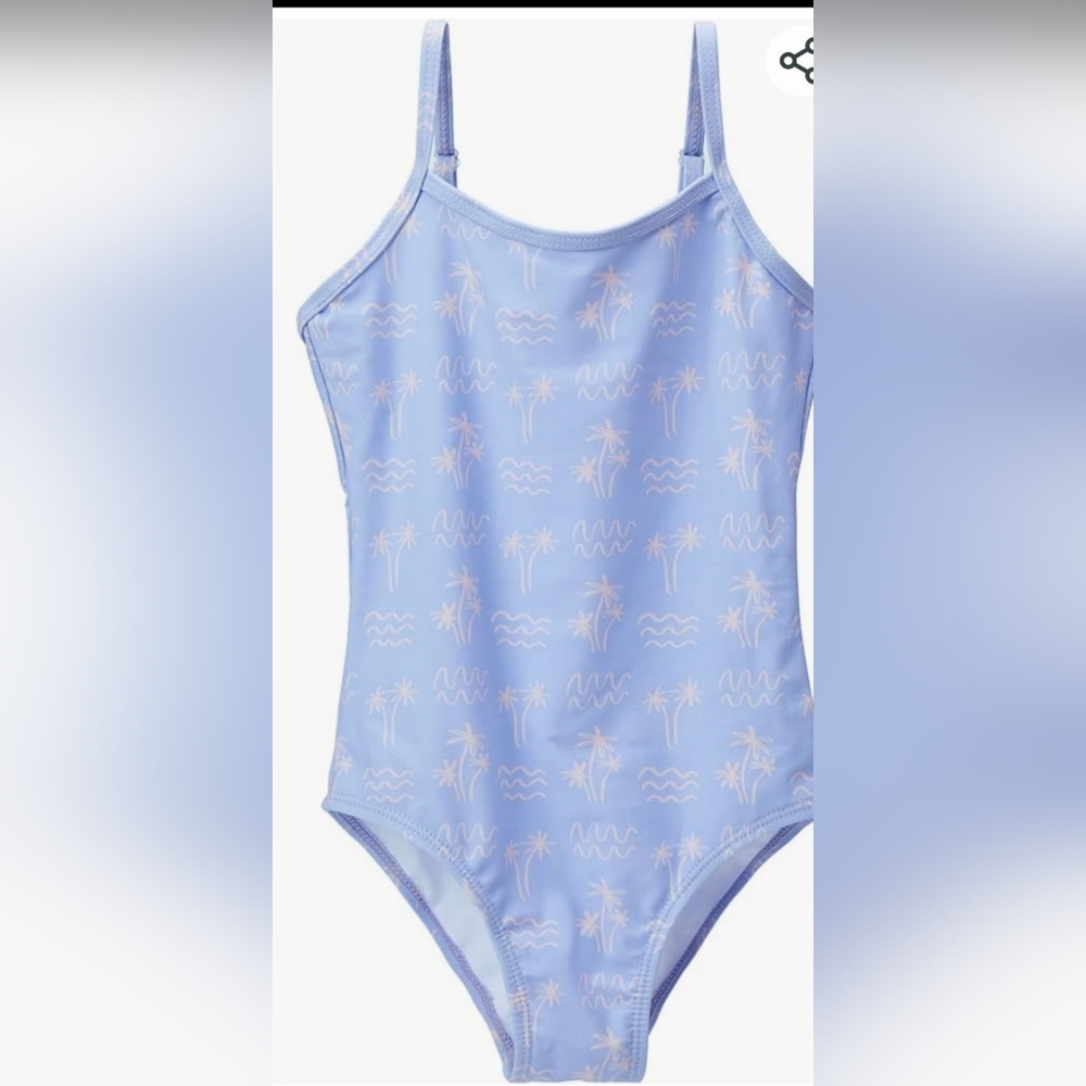 Girls 1pc Swimsuit Sz 7/8 Lavender and Light Pink 🥳